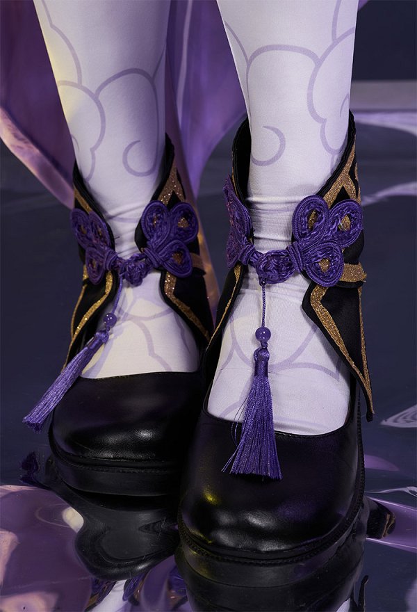 Honkai: Star Rail Fu Xuan Cosplay Costume Dress Set with Pantyhose and Other Accessories Honkai: Star Rail Fu Xuan Cosplay Costume Dress Set with Pantyhose and Other Accessories