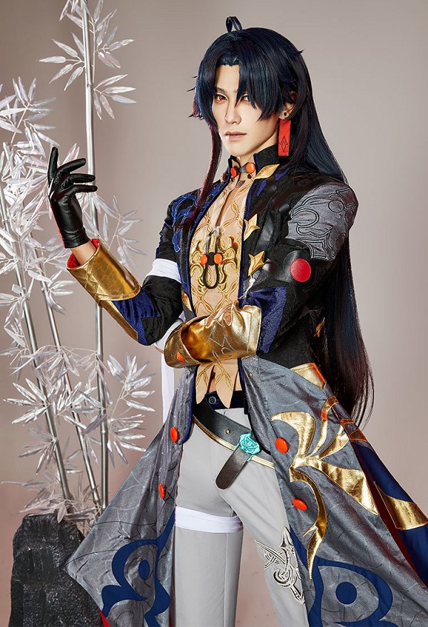 Honkai: Star Rail Blade Cosplay Costume Top Pants Set with Accessories