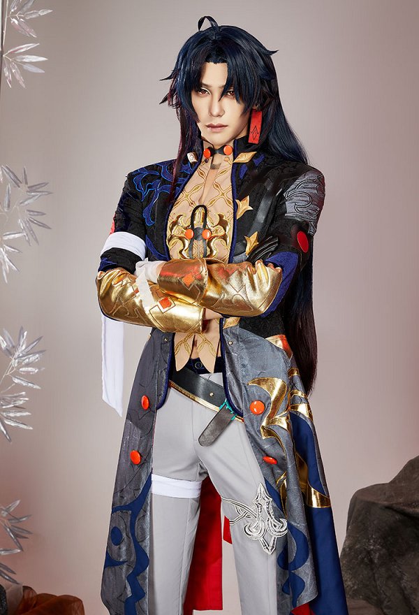 Honkai: Star Rail Blade Cosplay Costume Top Pants Set with Accessories