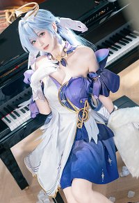  Honkai: Star Rail Robin Costume de cosplay Robe bustier avec gants et boucles d'oreilles