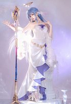 Honkai: Star Rail Robin Cosplay Costume Evening Dress with Shawl and Gloves Honkai: Star Rail Robin Cosplay Costume Evening Dress with Shawl and Gloves
