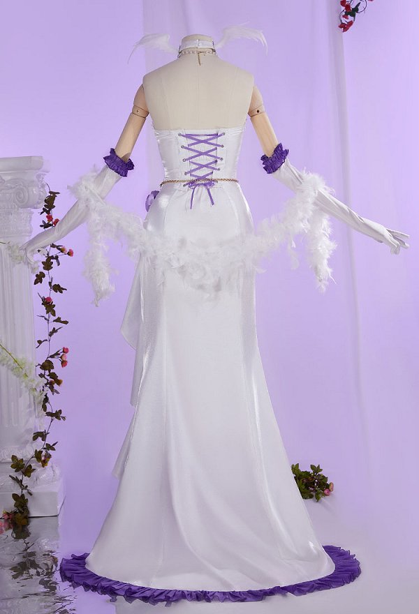 Honkai: Star Rail Robin Cosplay Costume Evening Dress with Shawl and Gloves