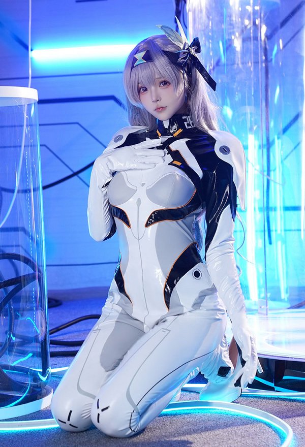 Honkai: Star Rail Firefly Cosplay Costume Jumpsuit with Headband Shoulder Armor