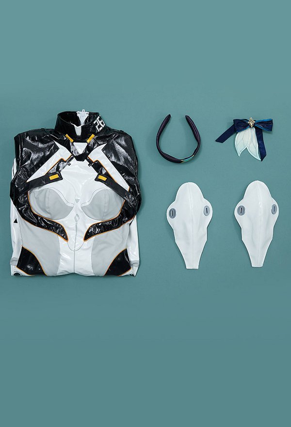 Honkai: Star Rail Firefly Cosplay Costume Jumpsuit with Headband Shoulder Armor