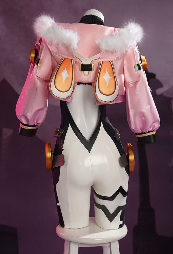Wuthering Waves Emily Cass Cosplay Costume Jumpsuit Jacket with Leg Socks and Headband Wuthering Waves Emily Cass Cosplay Costume Jumpsuit Jacket with Leg Socks and Headband