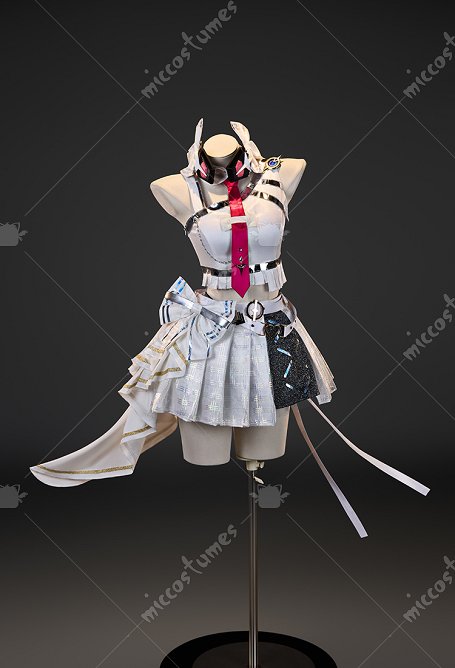 Disfraz de Cosplay de Wuthering Waves Solar5 Denia con Top y Falda con Cuello y Corbata