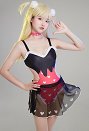 Miccostumes Swimsuits for Women Kawaii Bathing Suit Heart Prints One-piece Swimwear with Wrap Skirt