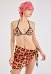 Maillots de bain Miccostumes Tailles S à 5XL Imprimés avec signes numériques Ensemble bikini Top à lacets et short Maillot de bain deux pièces