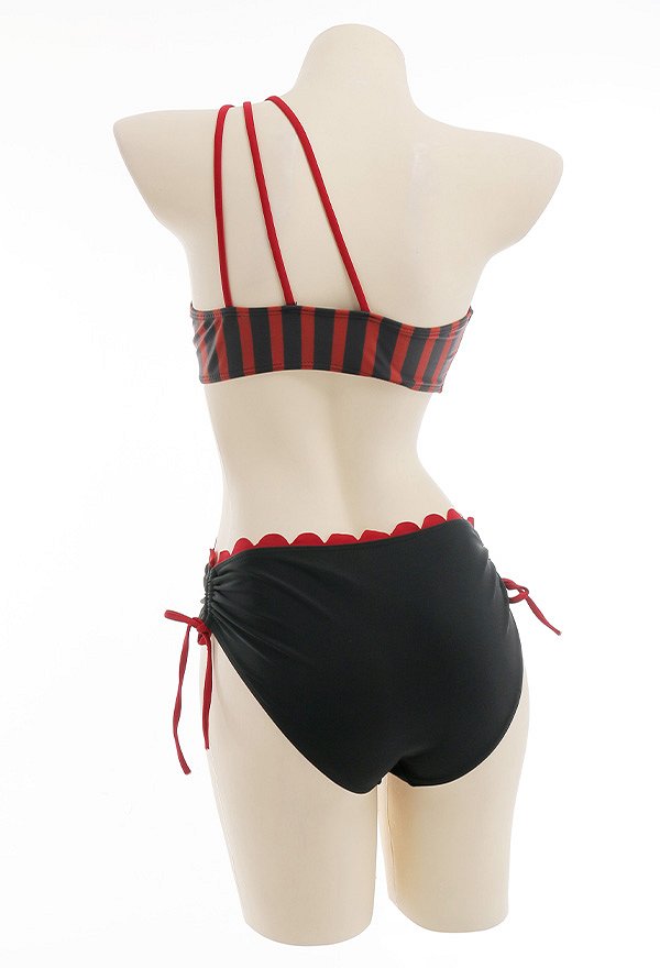 Maillots de bain Miccostumes pour femmes Maillot de bain à rayures Maillots de bain sexy Ensembles bikini