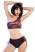 Miccostumes Trajes de baño para mujer Traje de baño con estampado a rayas Trajes de baño sexys Conjuntos de bikini