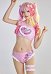 Maillots de bain Miccostumes pour femmes Maillot de bain kawaii Motif requin rose Maillot de bain deux pièces