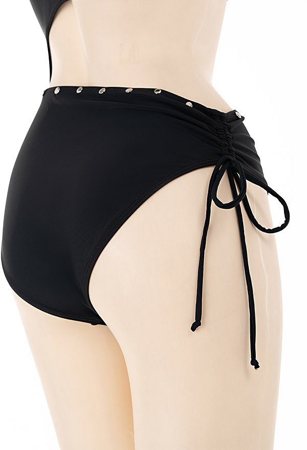 Miccostumes Swimsuits for Women Gothic Hexagram Cross Bathing Suit Hollow One-piece Swimwear