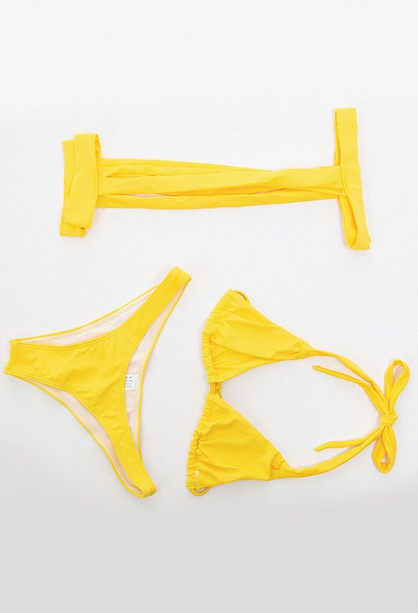 Women Two-piece Swimsuit Halter Bikini Set with Waist Leg Harness Bathing Suit Lace-Up Swimwear Women Two-piece Swimsuit Halter Bikini Set with Waist Leg Harness Bathing Suit Lace-Up Swimwear