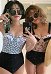 Sexy Bikini Blumen Kawaii Swimsuit Bandeau Top Geknoteter High Waist Badeanzug