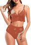 Yoimiya Derivative Swimsuits Kawaii Damen High Waist Dreieckiges Bikini Rüschen Badeanzug