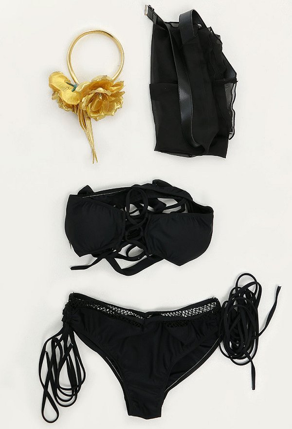 Yor Derivative Damen Bikini Set Criss Cross Lace-Up Two-Piece Swimsuit Neckholder Badeanzug Yor Derivative Damen Bikini Set Criss Cross Lace-Up Two-Piece Swimsuit Neckholder Badeanzug
