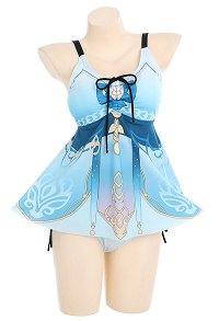 Nilou Dérivé Maillots de Bain pour Femmes Front Lace-up Maillot de Bain Deux Pièces Tankini Loose Fit Maillots de Bain
