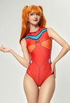 Anime Derivative Swimsuit Sexy Backless High Neck Bodysuit One-Piece Bathing Suit Swimwear Anime Derivative Swimsuit Sexy Backless High Neck Bodysuit One-Piece Bathing Suit Swimwear