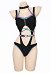 Traje de baño de una pieza Evelynn Derivative Cut-out Traje de baño con cremallera Halter Tummy Control