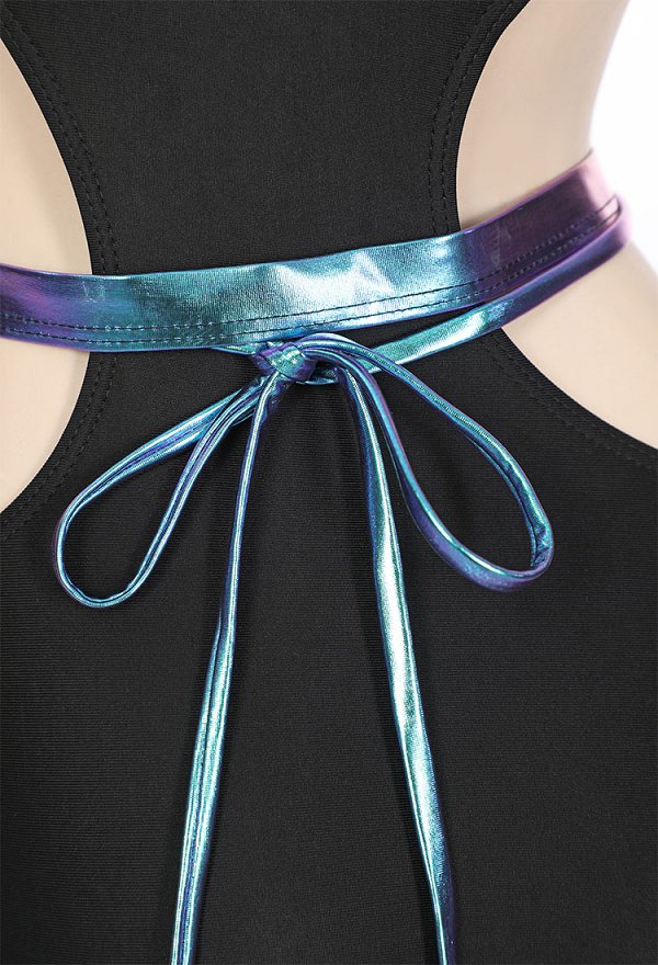 Traje de baño de una pieza Evelynn Derivative Cut-out Traje de baño con cremallera Halter Tummy Control Traje de baño de una pieza Evelynn Derivative Cut-out Traje de baño con cremallera Halter Tummy Control