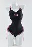 Sexy Badeanzug Kawaii Bodysuit Bunny Badeanzug Häschen Stil ausgeschnittener Schnürung Bademode