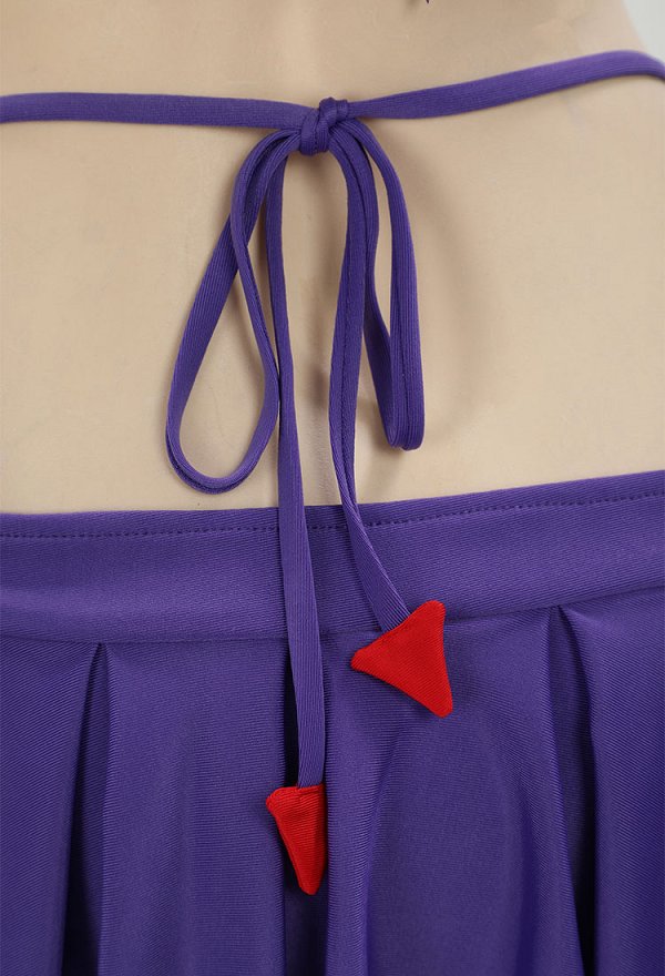 PM Derivative Traje de baño de dos piezas con estampado púrpura Top sin tirantes Traje de baño con diadema PM Derivative Traje de baño de dos piezas con estampado púrpura Top sin tirantes Traje de baño con diadema