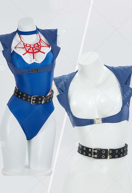 Halloween Gothique Punk Veste de Style d'Araignée avec Ceinture