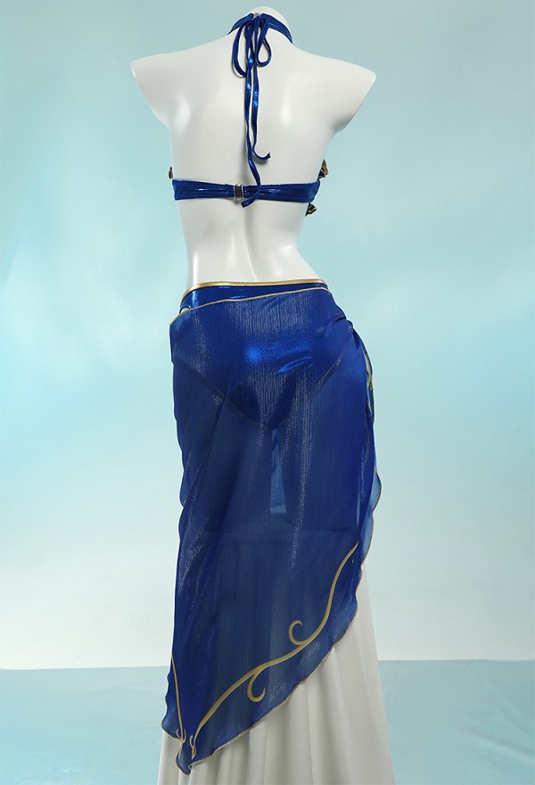 Chun Li Bañador Derivado Conjunto de Bikini Kawaii Top y Braga Halter con Encaje Bañador de Dos Piezas con Falda Envolvente