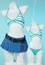 OP Nami Derivative Traje de baño Sexy Conjunto de Bikini Corsé y Shorts Traje de baño de Dos Piezas con Falda y Cinturón