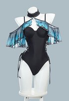 Retro Badeanzug Gekreuzten Trägern Bauchkontrolle Badeanzug Blauen Bikinis Swimsuit Schmetterlingsumhang Retro Badeanzug Gekreuzten Trägern Bauchkontrolle Badeanzug Blauen Bikinis Swimsuit Schmetterlingsumhang