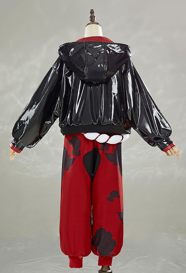 OW fox ninja Cosplay Costume Top Pants Set with Jacket Belt