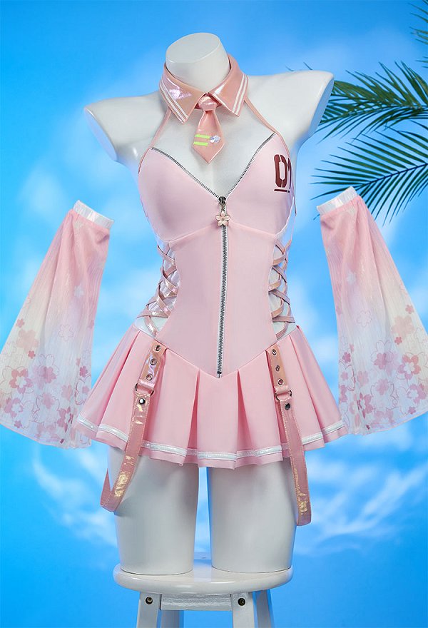 Traje de baño de una pieza Sakura rosa derivado vocal Traje de baño de una pieza Sakura rosa derivado vocal