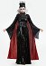 Halloween Queen Cosplay Costume Black Witch Dress with Cape with Hood