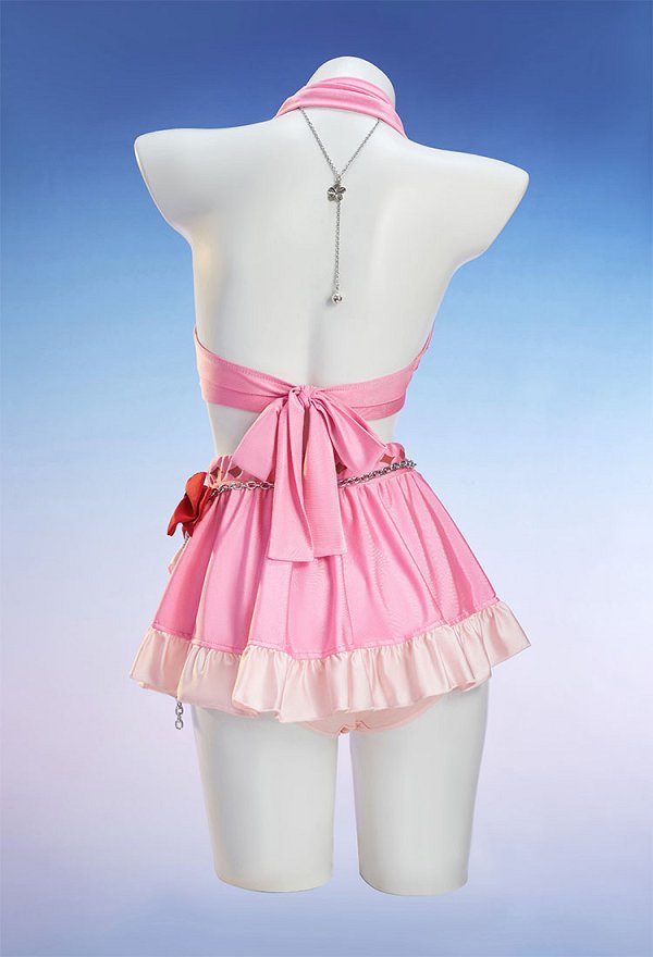 Edición Premium FF Alice Derivado Bañador de dos piezas Top halter Falda con braguita Bañador