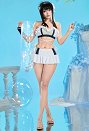 Edición Premium FF Tife Derivative Bañador de dos piezas con top halter y falda con braguita