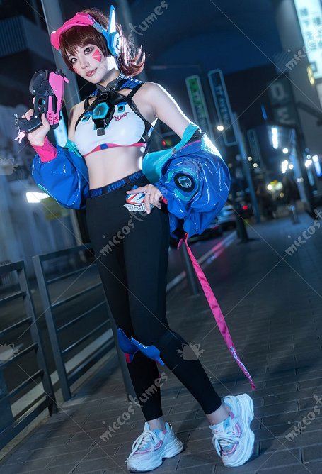 OW Hana Song Disfraz de Cosplay Top con Chaqueta y Pantalones de Yoga