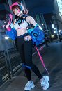 OW Hana Song Cosplay Costume Top with Jacket and Yoga Pants