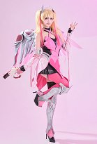 OW Angela Ziegler Pink Mercy Skin Cosplay Costume Dress with Skirt and Pantyhose OW Angela Ziegler Pink Mercy Skin Cosplay Costume Dress with Skirt and Pantyhose