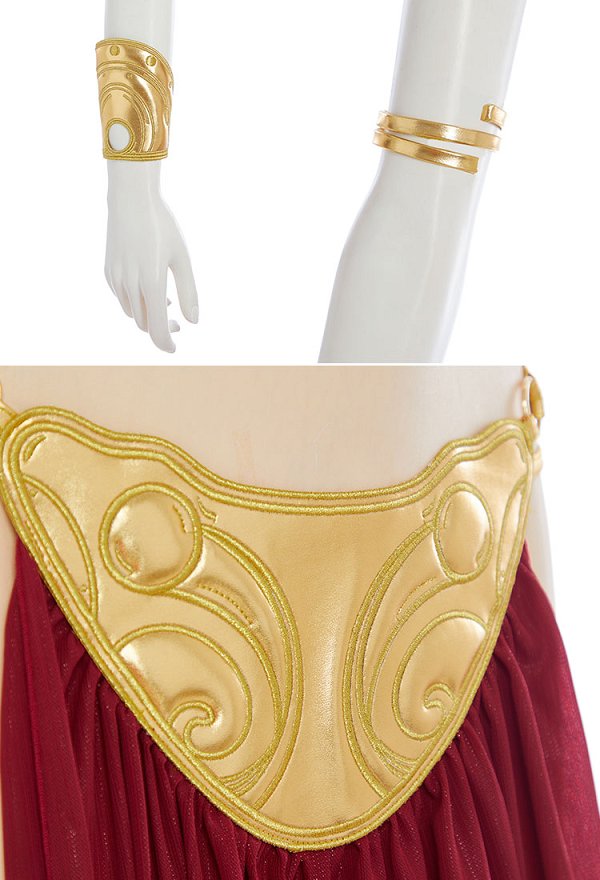 Disfraz de cosplay de la princesa Leia esclava de Star Wars Conjunto de bikini de esclava: sujetador y tanga con falda y gargantilla
