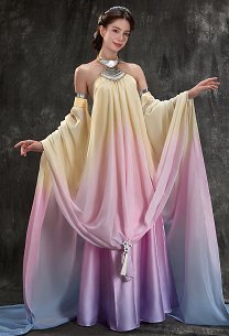 La guerra de las galaxias Padmé Amidala Cosplay Vestido con diadema y brazaletes