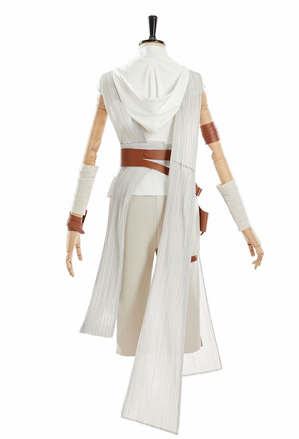 Rey Skywalker Cosplay Costume Haut et pantalon avec tunique et ceinture