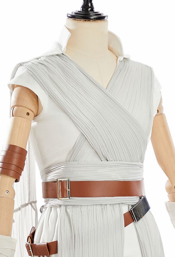 Rey Skywalker Cosplay Costume Haut et pantalon avec tunique et ceinture