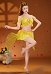 Beauty and the Beast Belle Princess Derivative Two-piece Swimsuit Off-the-shoulder Halter Top with Double-layered Skort