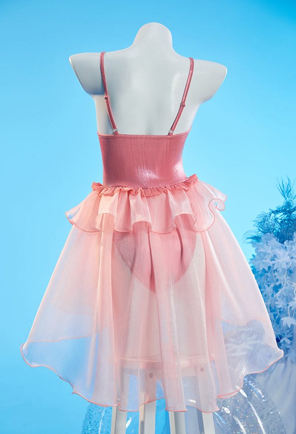 Wicked Glinda Derivado Traje de baño con volantes irregulares Wicked Glinda Derivado Traje de baño con volantes irregulares
