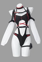 Traje de baño de una pieza con cuello halter y corte derivado de Cyberpunk Lucy Traje de baño estilo Cyberpunk Traje de baño de una pieza con cuello halter y corte derivado de Cyberpunk Lucy Traje de baño estilo Cyberpunk