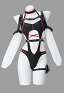 Traje de baño de una pieza con cuello halter y corte derivado de Cyberpunk Lucy Traje de baño estilo Cyberpunk