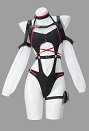 Traje de baño de una pieza con cuello halter y corte derivado de Cyberpunk Lucy Traje de baño estilo Cyberpunk