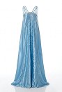 SW Amidala Cosplay Costume Blue Pearl-Chain Dress