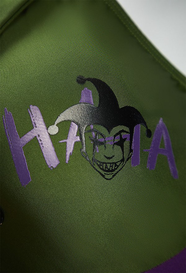 Traje de baño de una pieza con estampado patchwork y corbata derivado de Joker Traje de baño de una pieza con estampado patchwork y corbata derivado de Joker