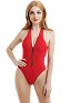Swimsuit Femme Maillot de Bain Une Pièce Justaucorps Rouge Cosplay